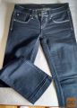 Ženske jeans hlače, temno modre, z bleščicami, vel 36/38