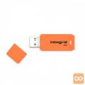 INTEGRAL NEON 8GB USB2.0 oranžen spominski ključek