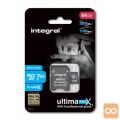 INTEGRAL 64GB microSDXC 280-100MB/s UHS-II V60 + SD adapter