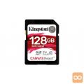 SDXC KINGSTON 128GB CANVAS REACT, 100MB/80MB/s, UHS-I Speed