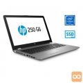 HP prenosnik 250 G6 Celeron N3350/4GB/SSD 128GB/15,6''HD/DOS