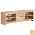 TV omarica trden akacijev les 120x30x40 cm svetlo rjava