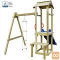 Igralo s toboganom in lestvijo 228x168x218 cm FSC les