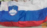 SLOVENSKA IN EU ZASTAVA 140X90-IMA UTOR ZA PALICO,NOVO!