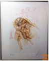 PRODAM SALVADOR DALI Hand Signed Inferno #8 Watercolors