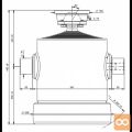 Cilinder teleskopski, 10stopenj, 28t, 2430mm, s kroglo 1051S