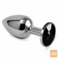 ANALNI ČEP Lovetoy Rosebud Classic Silver Black