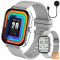 Ak. unisex šp. pametna ura touch 2 pasova Bluetooth srebrna
