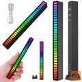 LED RGB aku. dekorativni stolpec USB–glasbeno delovanje 18cm