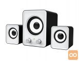 Stereo + subwoofer 2.1 računalniški zvočniki USB