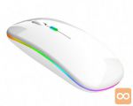 Bluetooth brezžična akum. optična miška 1600 DPI LED RGB