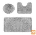 Set treh univerzalnih kopalniških preprog siva 2
